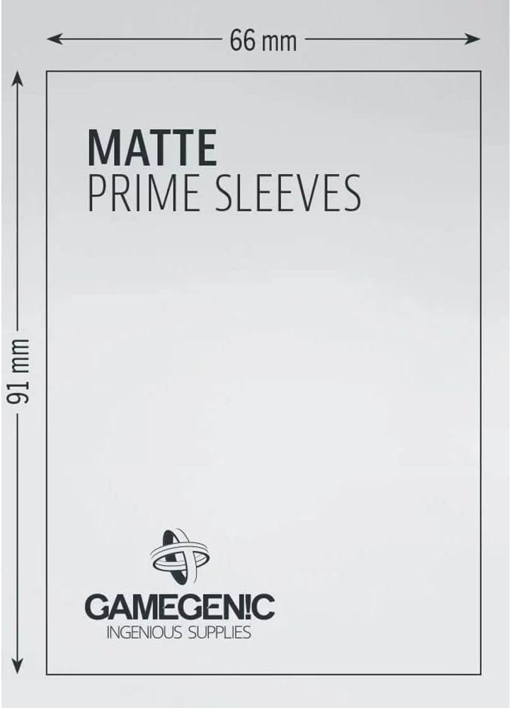 Gamegenic Prime Sleeves Matte: Gray (100)