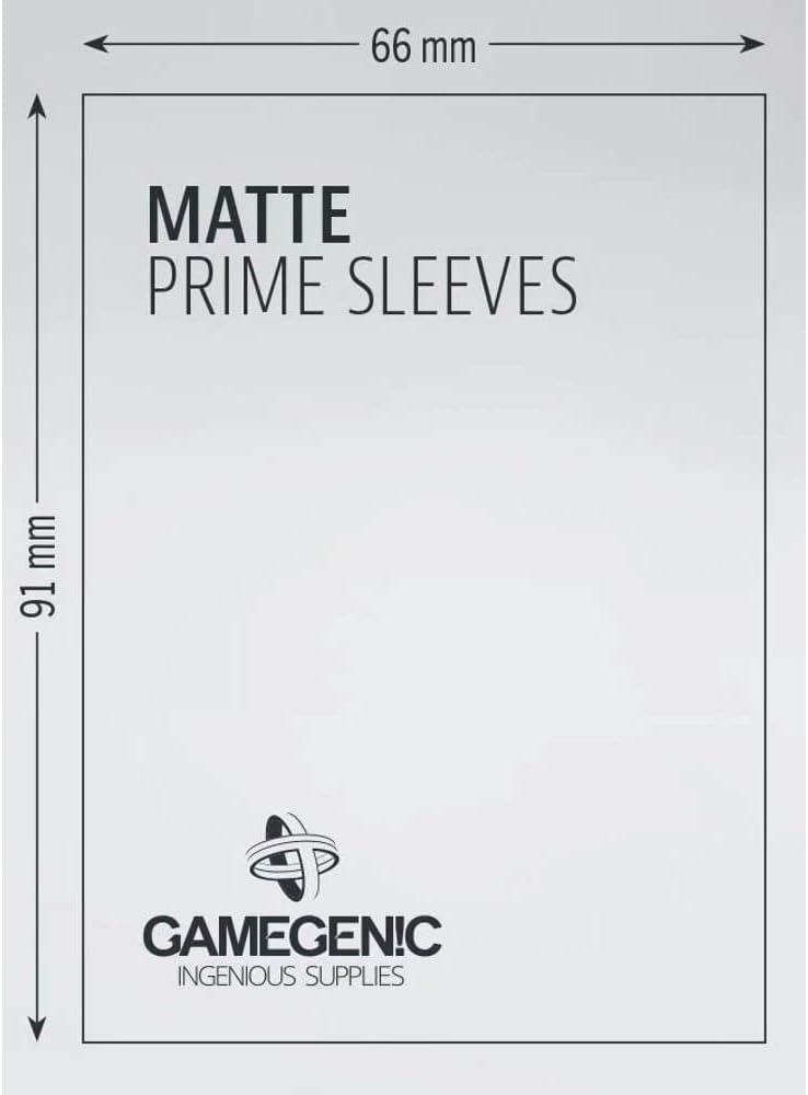 Gamegenic Prime Sleeves Matte: Green (100)