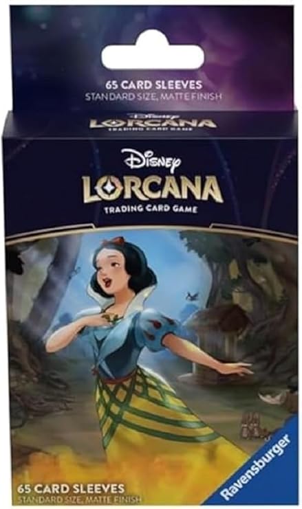 Lorcana TCG Card Sleeve Pack -Snow White – Well Wisher (65 Sleeves)