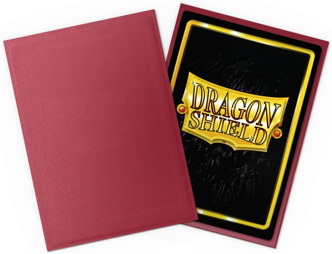 Dragon Shield Sleeves – Matte NonGlare Blood Red (100-Pack)