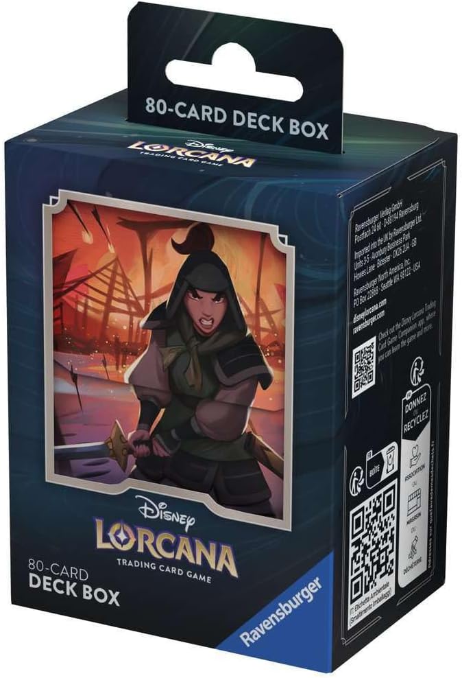 Lorcana TCG Deck Box: Mulan - Soldier in Training (80 Cards)