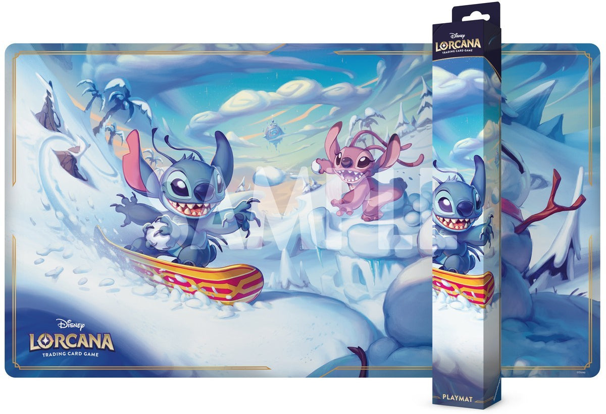 Disney Lorcana TCG - Hyperia City - Stitch and Angel in Winterspell Playmat