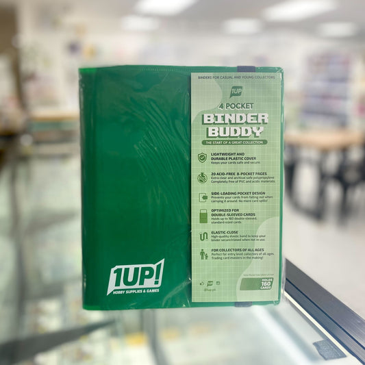 1UP 4-Pocket Strap Binder - Green
