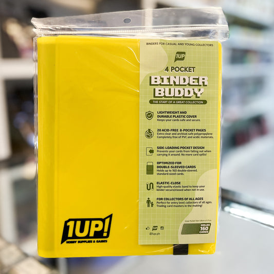 1UP 4-Pocket Strap Binder- Yellow