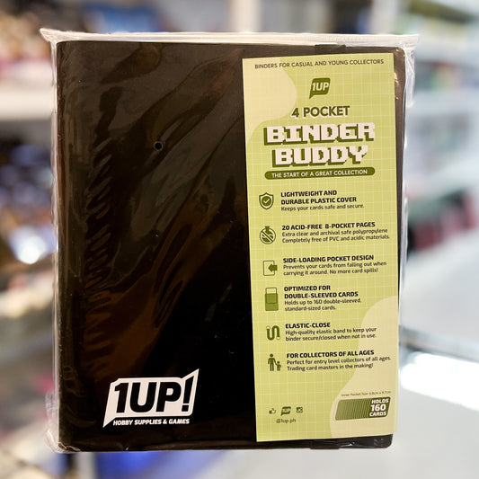 1UP 4-Pocket Strap Binder - Black