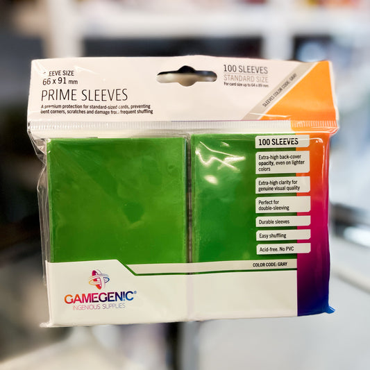 Gamegenic Prime Sleeves: Green (100)