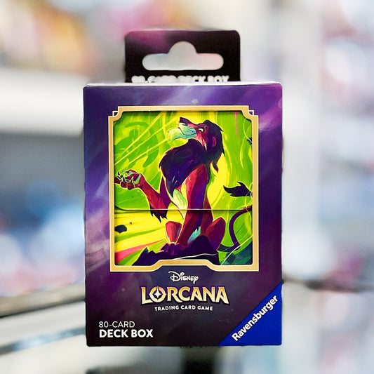 Lorcana TCG Deck Box: Scar – Vengeful Lion (80 Cards)