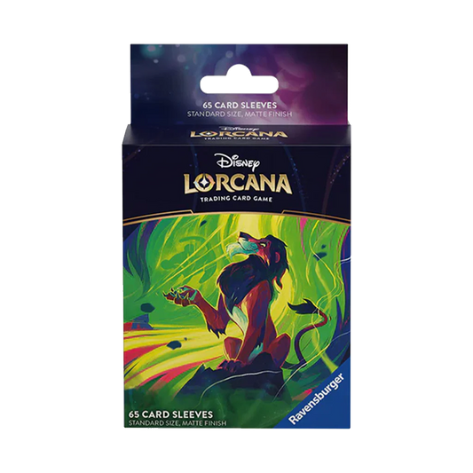 Lorcana TCG Card Sleeve Pack - Scar - Azurite Sea (65 Sleeves)
