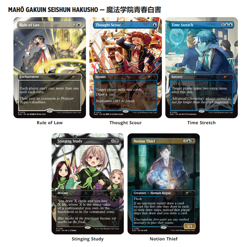 Secret Lair Drop: Mahō Gakuin Seishun Hakusho — 魔法学院青春白書