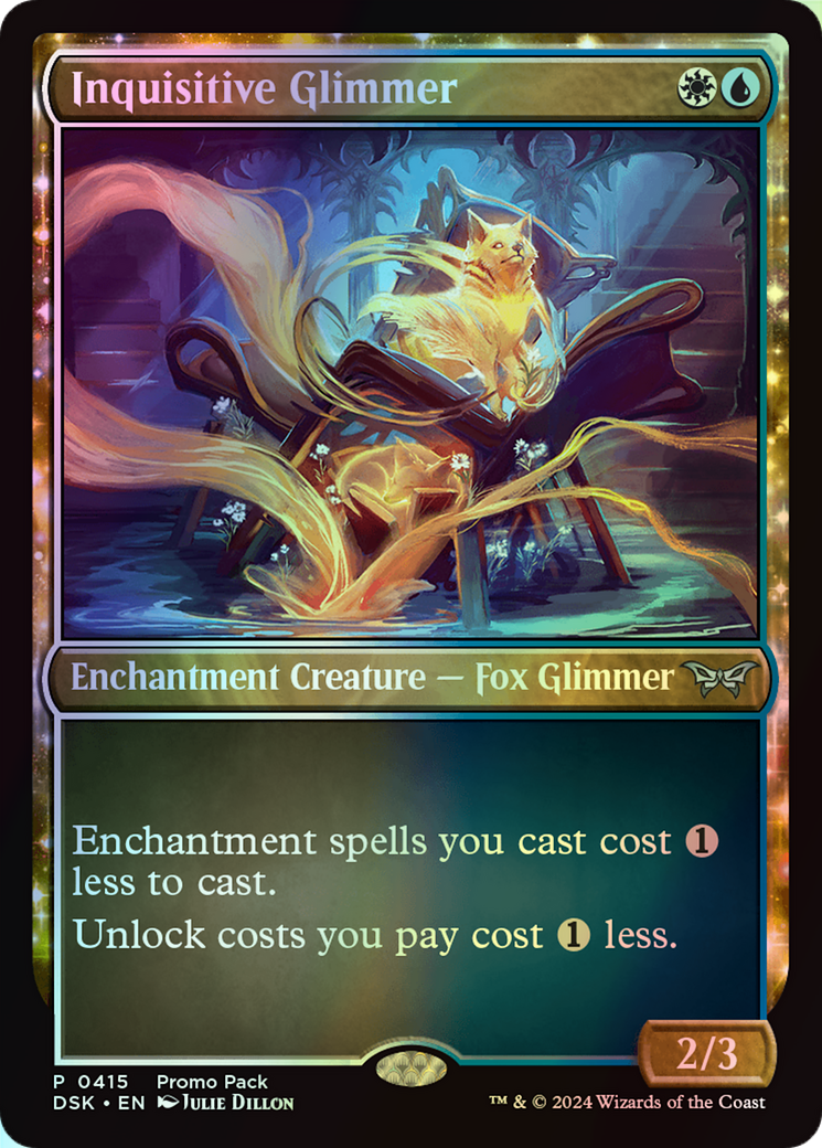 glimmer cards mtg Inquisitive Glimmer (Duskmourn: House of Horror) #415 [English/Foil] | Magic:  The Gathering Singles