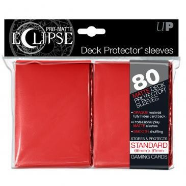 Ultra Pro Matte Eclipse Standard Red (80 Sleeves)