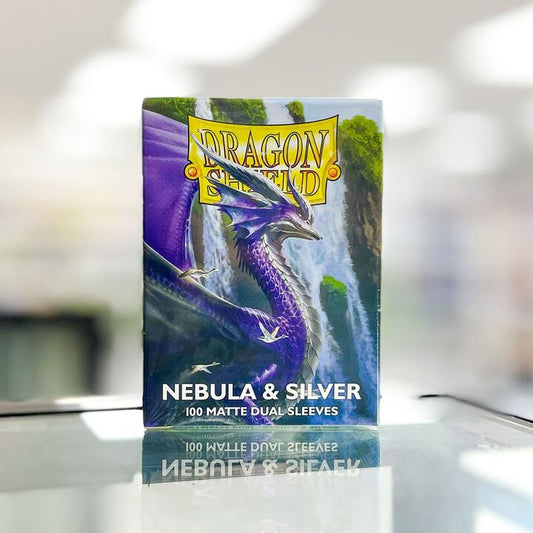 Dragon Shield Dual Matte Standard Sleeves - Nebula and Silver