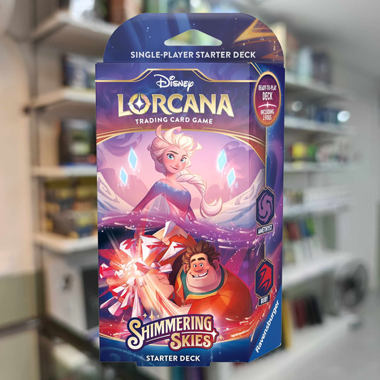 Lorcana Set 5 Shimmering Skies Starter Deck: Amethyst and Ruby Elsa and Wreck-It-Ralph
