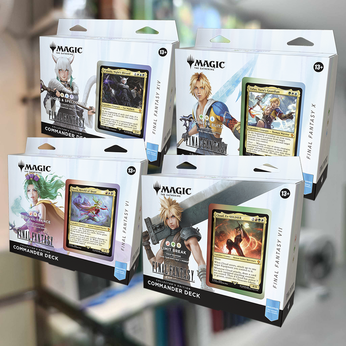 Magic: The Gathering - Final Fantasy Commander - Collector's Edition Set (All 4 Decks)