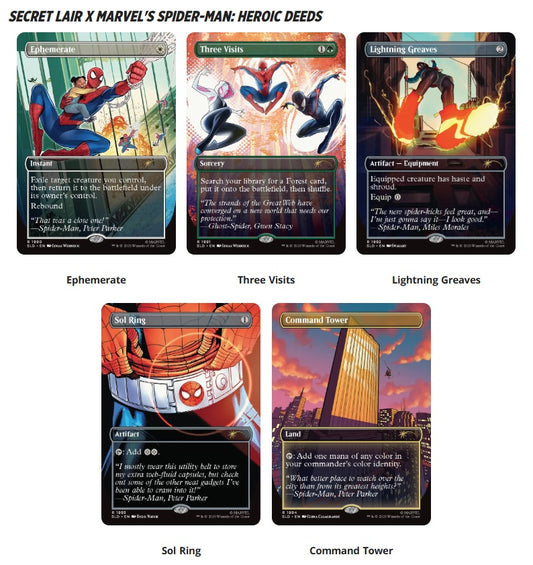 Secret Lair x Marvel's Spider-Man: Heroic Deeds