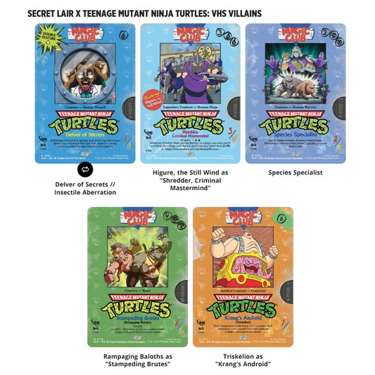 Secret Lair x Teenage Mutant Ninja Turtles: VHS Villains