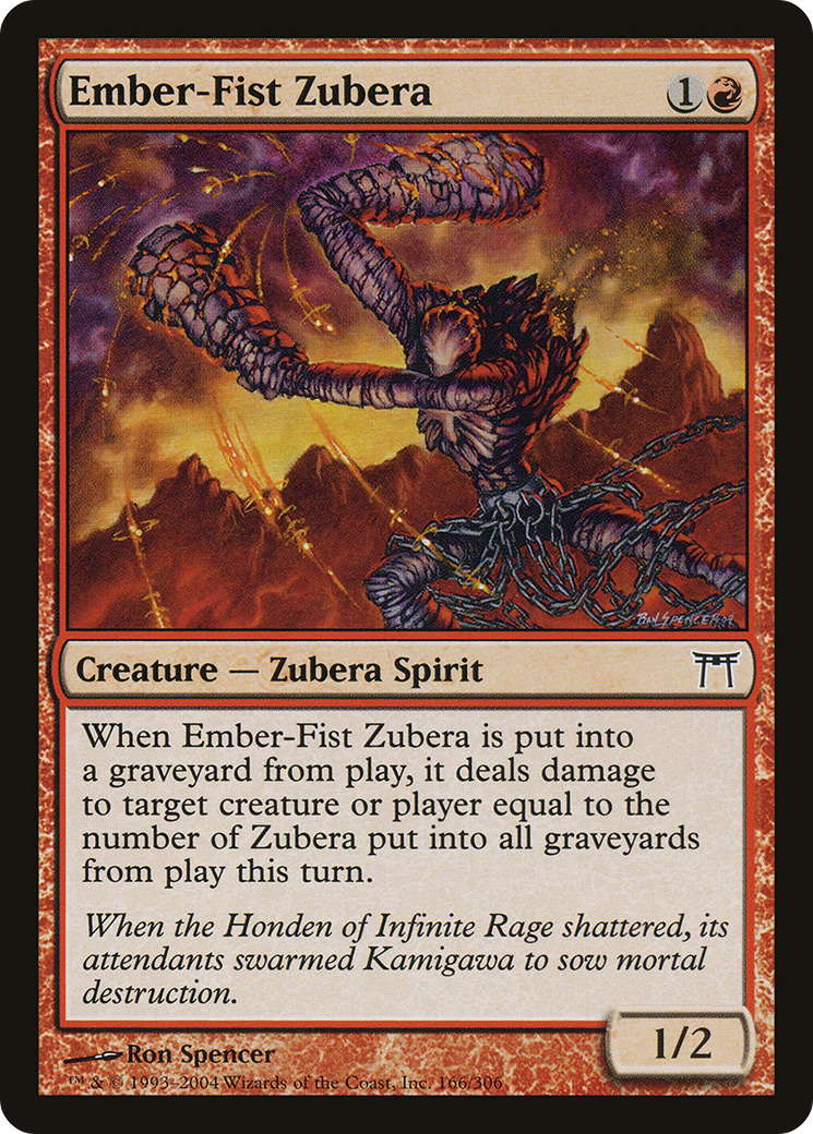 Ember-Fist Zubera (CHK) #166 [EN/N]