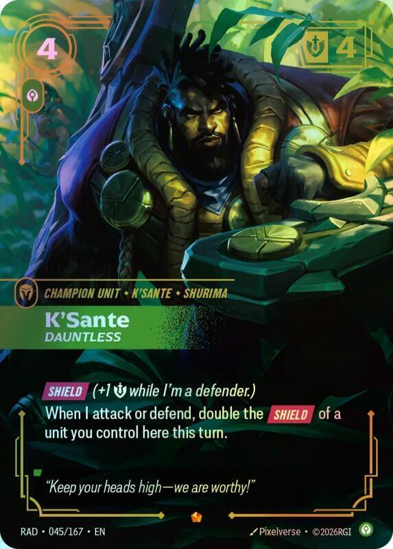 K'Sante, Dauntless (RAD) #045 [EN/F]