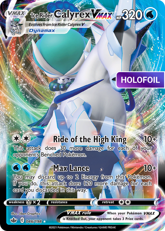 Ice Rider Calyrex VMAX (CRE) #046 [EN/H] s/o
