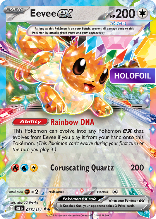 Eevee ex - 075/131 (PRE) #075 [EN/H] s/o