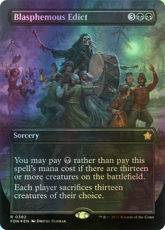 Blasphemous Edict - Mana Foil (FDN) #382 [EN/F] s/o