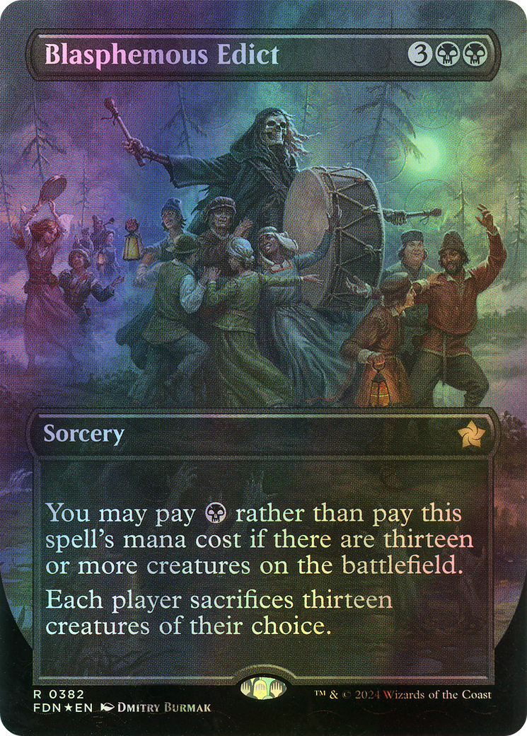 Blasphemous Edict - Mana Foil (FDN) #382 [EN/F] s/o