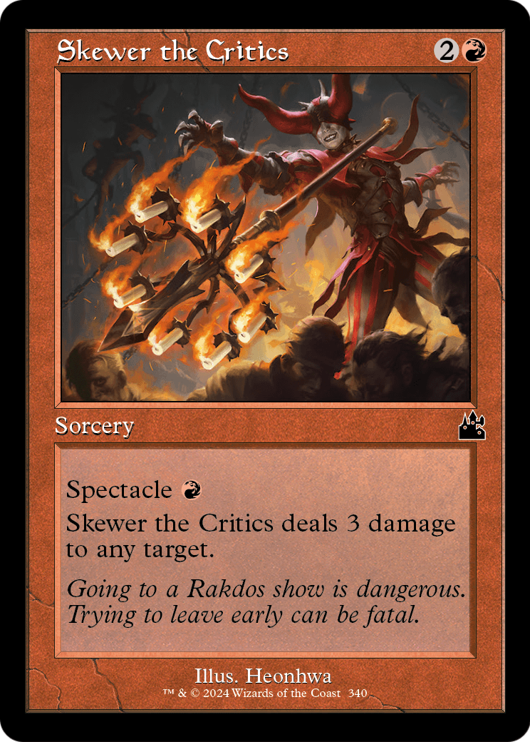 Skewer the Critics (RVR) #340 [EN/N]