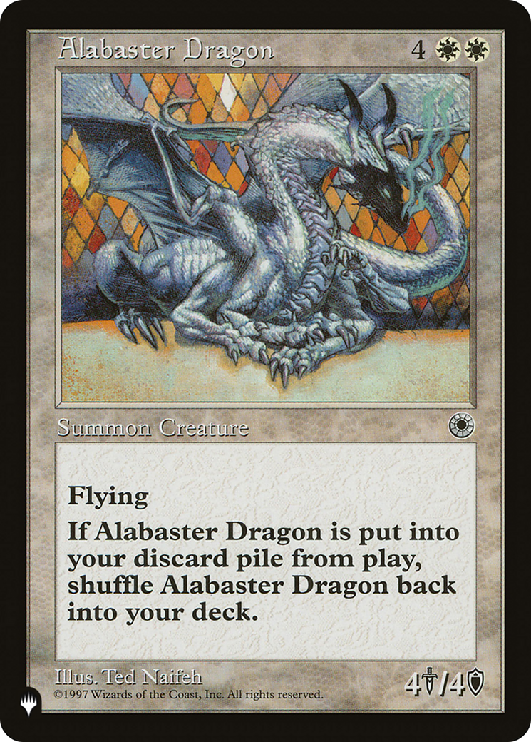 Alabaster Dragon (PLST) #POR-1 [EN/N]