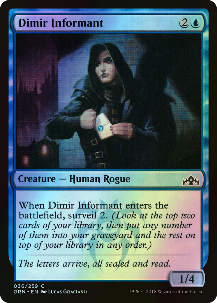 Dimir Informant (GRN) #36 [EN/F] s/o