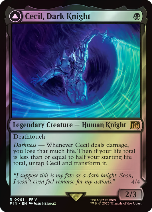 Cecil, Dark Knight // Cecil, Redeemed Paladin (FIN) #91 [EN/F]
