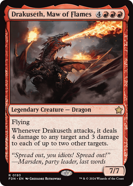 Drakuseth, Maw of Flames (FDN) #193 [EN/N] s/o