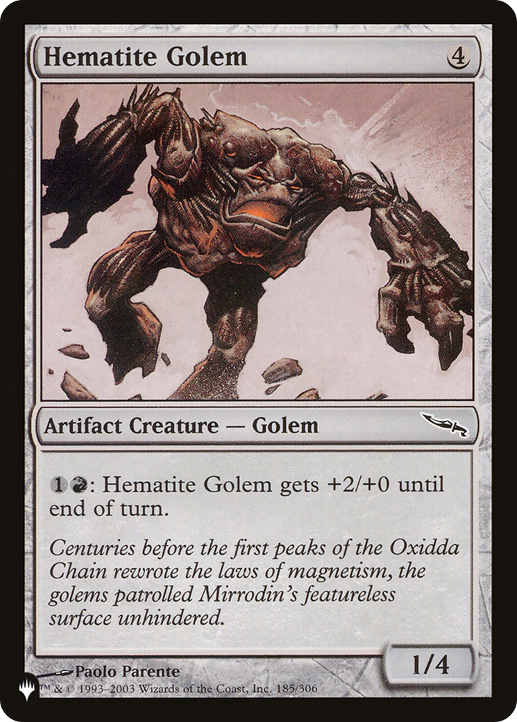 Hematite Golem (PLST) #MRD-185 [EN/N]