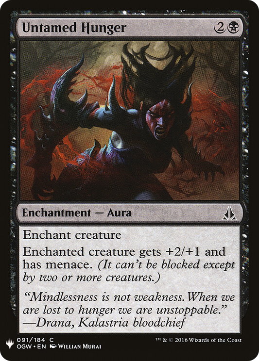 Untamed Hunger (PLST) #OGW-91 [EN/N]