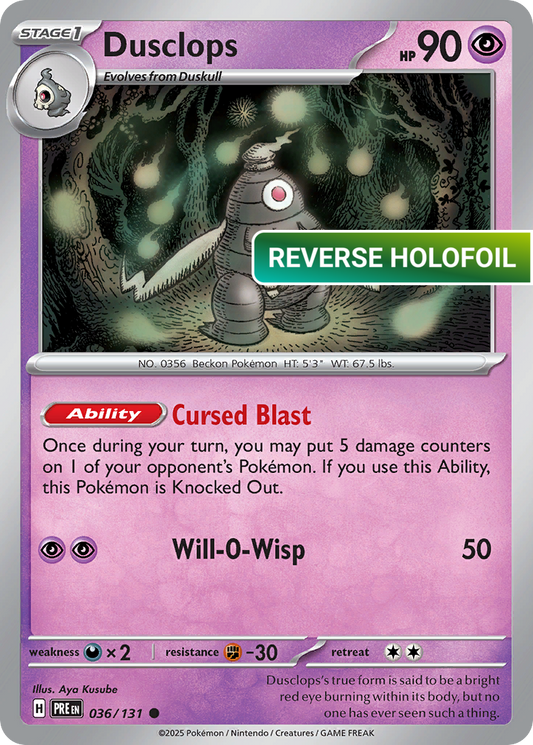 Dusclops (PRE) #36 [EN/R] s/o