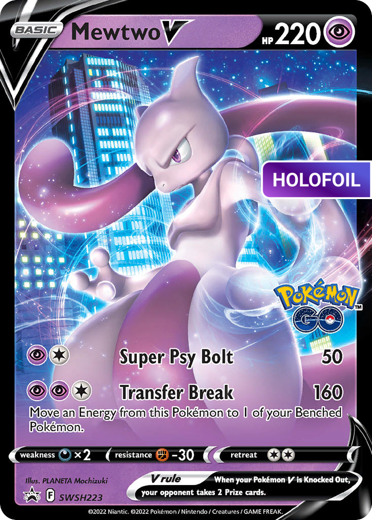 Mewtwo V - SWSH223 (PR-SW) #SWSH223 [EN/H]