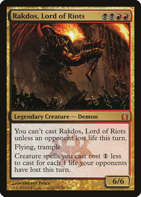 Rakdos, Lord of Riots (RTR) #187 [EN/N] s/o