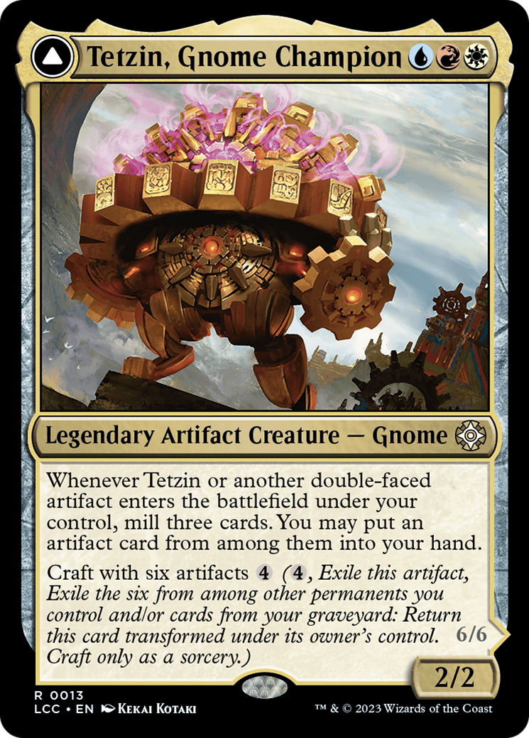 Tetzin, Gnome Champion // The Golden-Gear Colossus (LCC) #13 [EN/N]