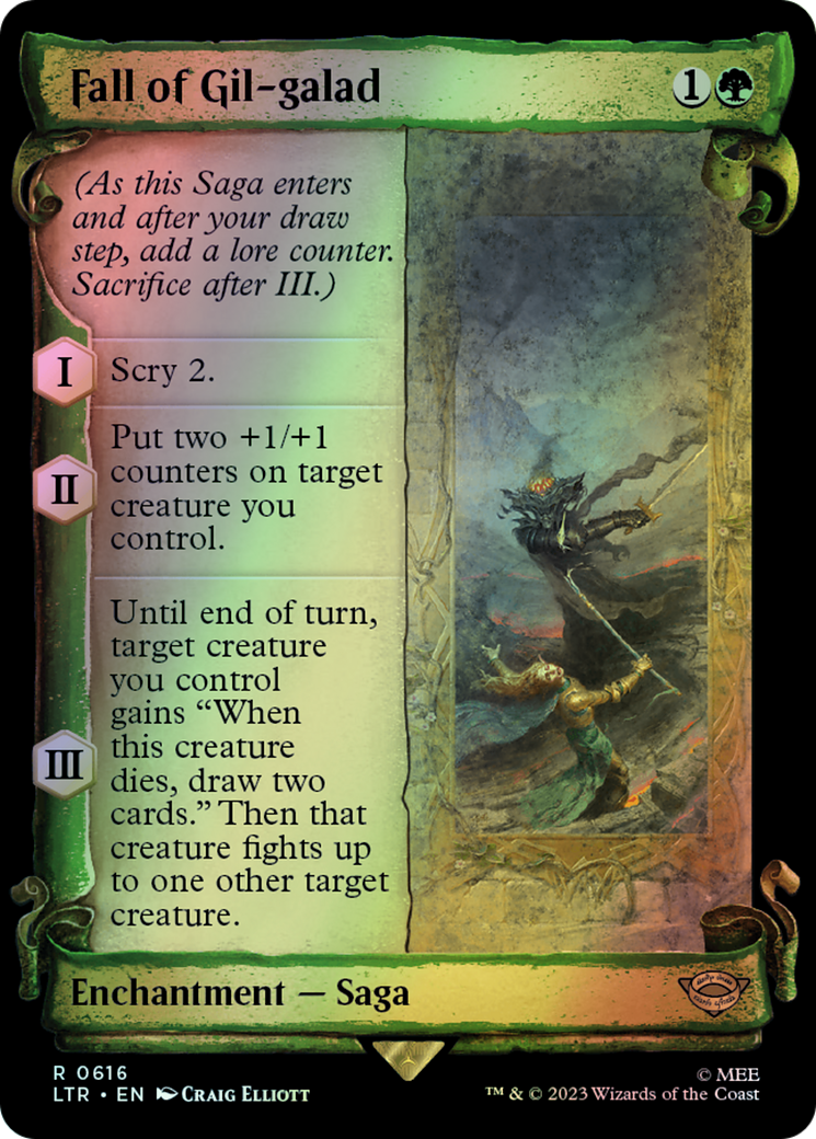 Fall of Gil-galad - Silver Foil (LTR) #616 [EN/F] s/o