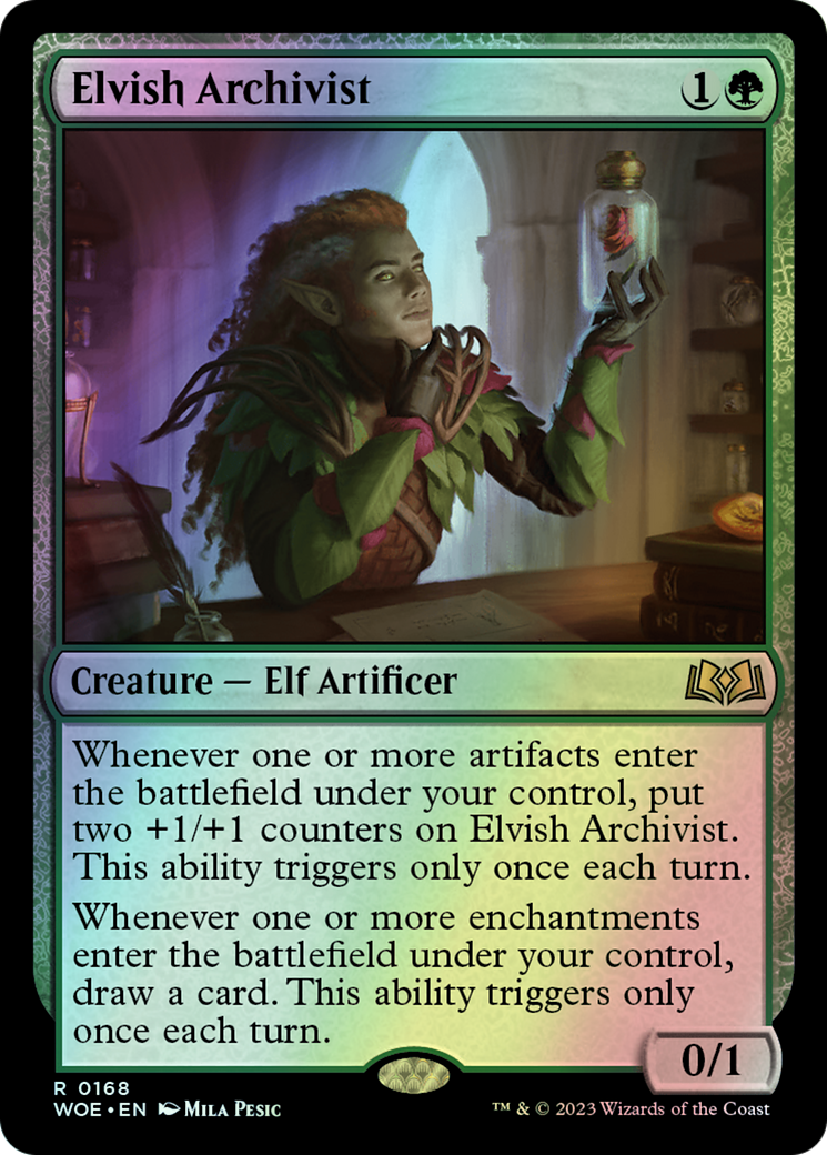 Elvish Archivist (WOE) #168 [EN/F]