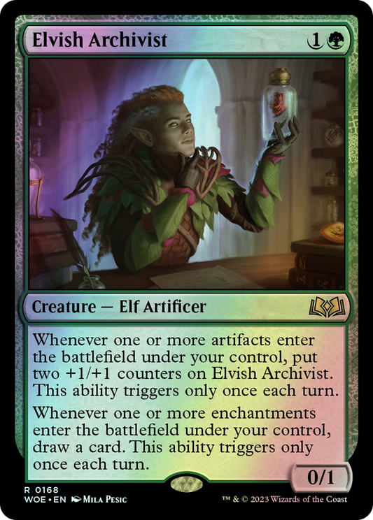 Elvish Archivist (WOE) #168 [EN/F]
