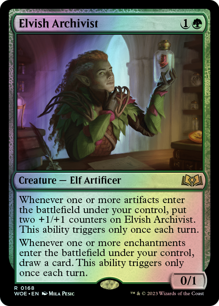 Elvish Archivist (WOE) #168 [EN/F] s/o