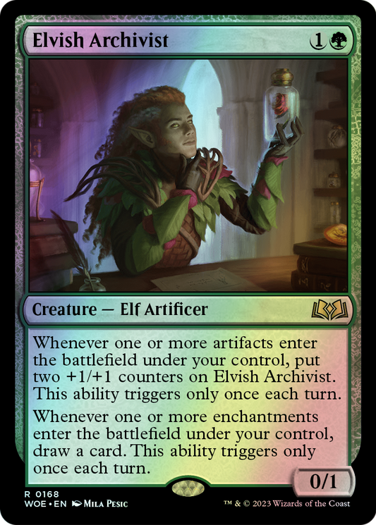 Elvish Archivist (WOE) #168 [EN/F] s/o