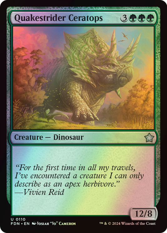Quakestrider Ceratops (FDN) #110 [EN/F]