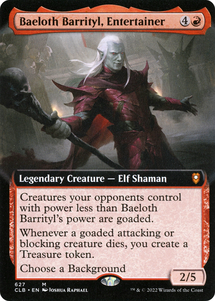 Baeloth Barrityl, Entertainer (CLB) #627 [EN/N]