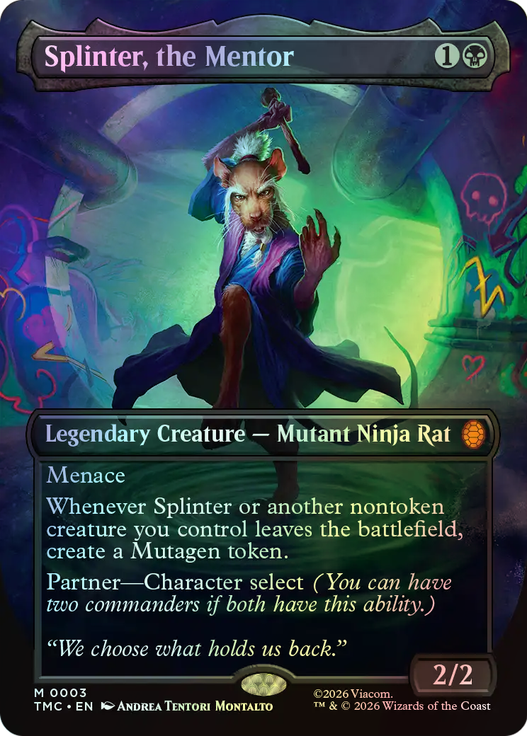 Splinter, the Mentor (TMC) #3 [EN/F]