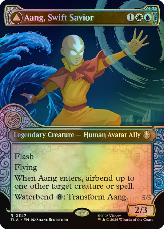 Aang, Swift Savior // Aang and La, Ocean's Fury (TLA) #347 [EN/F]