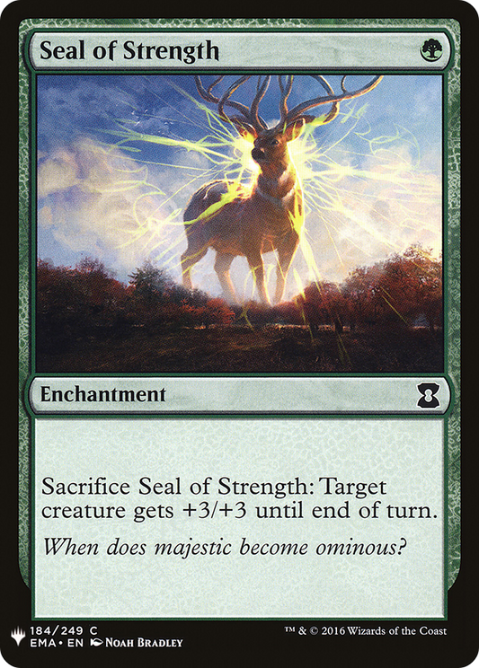 Seal of Strength (PLST) #EMA-184 [EN/N] s/o