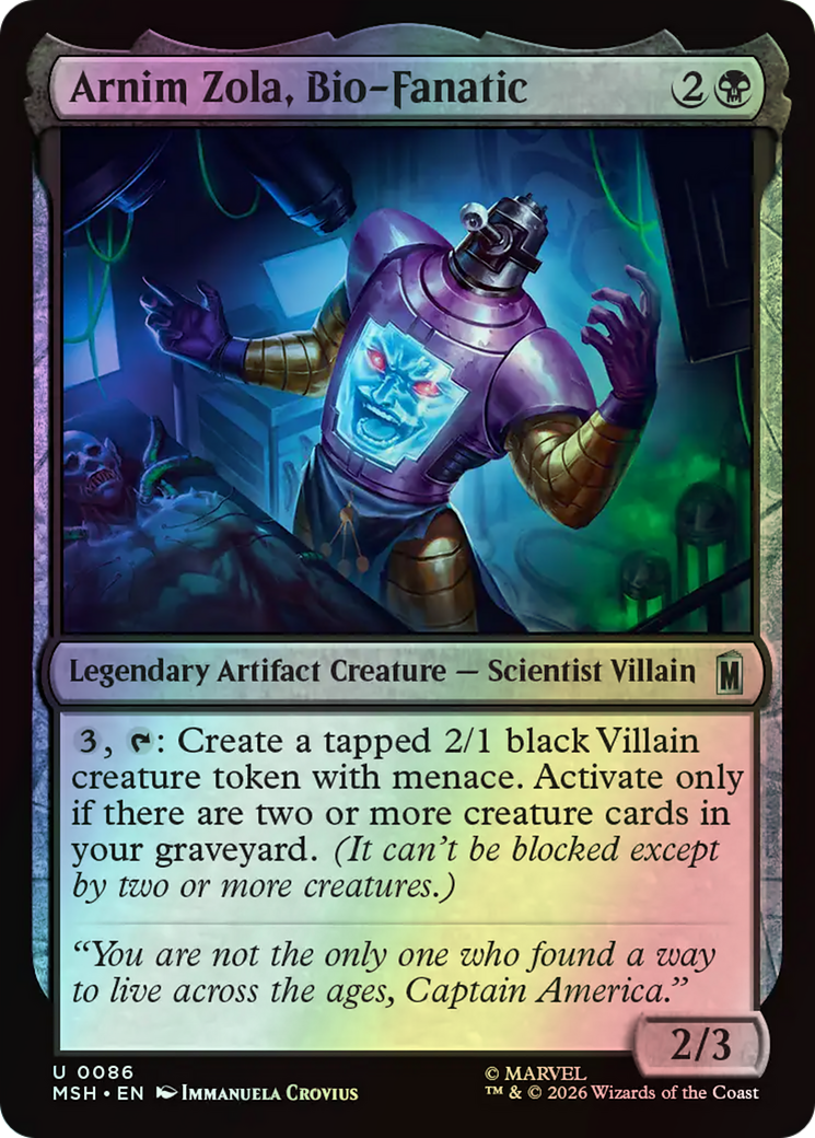 Arnim Zola, Bio-Fanatic (MSH) #86 [EN/F]