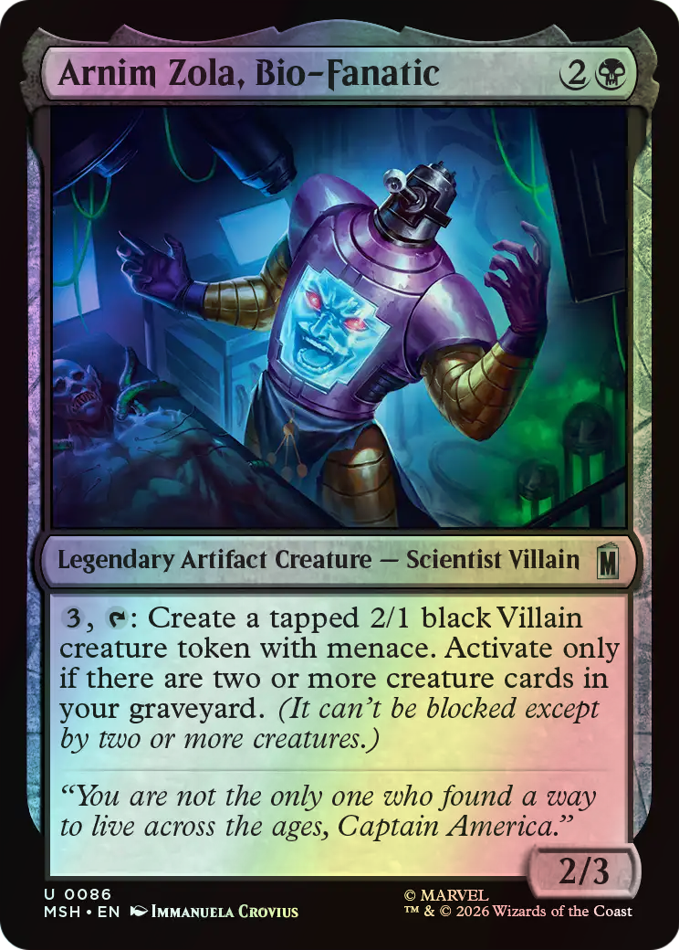 Arnim Zola, Bio-Fanatic (MSH) #86 [EN/F]