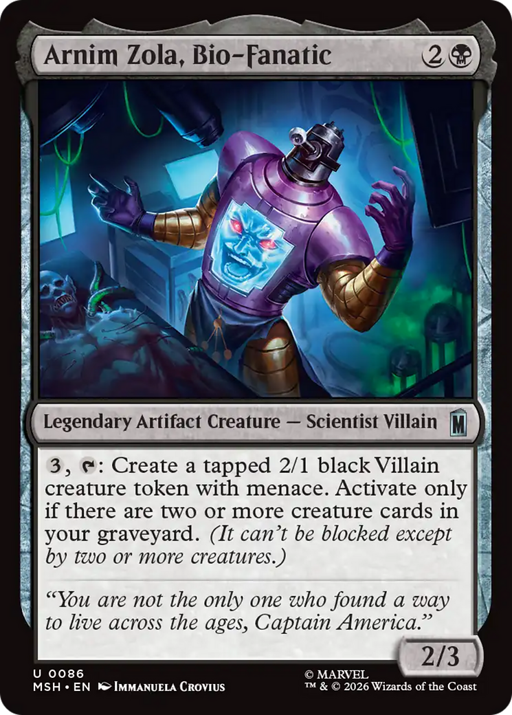 Arnim Zola, Bio-Fanatic (MSH) #86 [EN/N]
